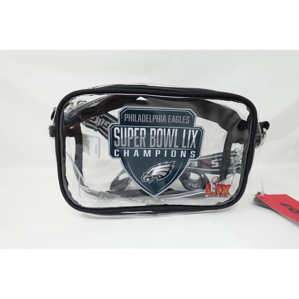 Philadelphia Eagles Super Bowl LIX Champions Clear Crossbody Bag With Strap